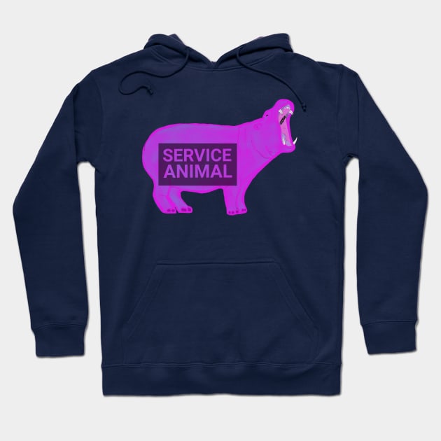 Service Animal: Hippo Hoodie by Nonsense-PW